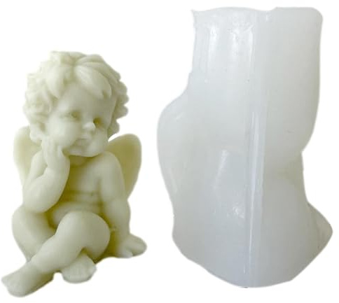 Ängelljusform - detaljerad silikonform, hartsform, bakform