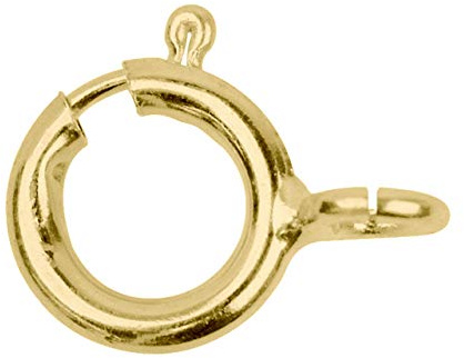 Premium Jewellery 9ct Gold 5mm Open Bolt Ring Fastener Clasp (1)