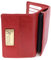 Catwalk Collection Handbags - Leder Geldbörse Damen Mittelgroß - Geldbeutel mit Münzfach und 7 Kartenfächer - RFID Schutz - Victoria - Rot