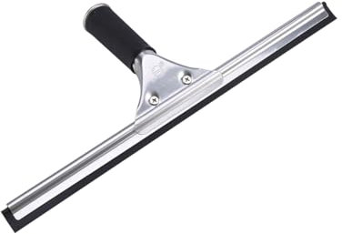 Raclette Vitre 25Cm avec TêTe De Rechange DéTachable, Accessoire De Nettoyage en Fibre Absorbante pour FenêTres RéSidentielles Et Commerciales