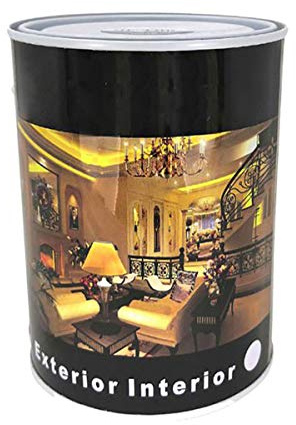 H HANSEL HOME Pintura Esmalte al Disolvente para Madera y Metal, Pintura Alquidica de Rápido Secado para Superfícies Interiores y Exteriores(Aluminio, 750 ML)