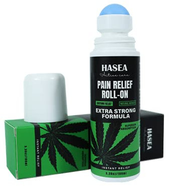 Hanf Gel - Hanf-Aktivgel für Muskeln & Gelenke - Hanf Roll-On - Hochwirksame Formel mit Hanföl - HASEA Aktive Care