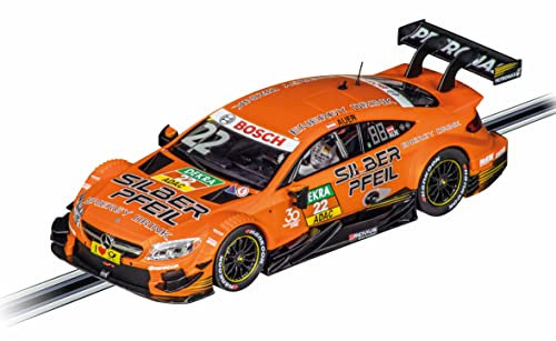Carrera DIGITAL 124 Mercedes C63 AMG DTM L. Auer, No.22 | V8-Kraftbolzen Ready to Race | Perfekt für Männer, Kinder & Erwachsene | Beeindruckende 1:24 Slotcar Nachbildung mit Original Mercedes-Lizenz
