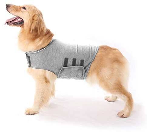 Nicoone Hund Angstjacke Beruhigende Westen Mantel Donner Hundewrappangsthemd Halten Sie Ruhige Kleidung für Angstzustände Stress Relief