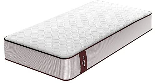 Cecotec Colchón Viscoelástico Flow PureVital 1900 Medida 135x190. Multicapa, Altura 21cm, Firmeza Alta, Núcleo FoamVital, Doble Cara Dual System para Invierno y Verano