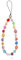 PLABBDPL Handy Lanyard, Handykette Perlen, Bunte Perlen Handy Straps,Anti-Lost Handyhülle Anhänger, Handschlaufe, Anhänger Kette Handy Dekoration Zubehör,Phone Charm Perlen zum Umhängen