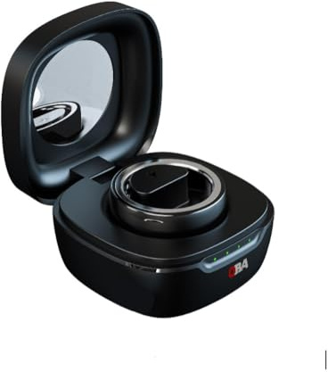 OBA Ring-R10 3.0 3.0 - Lector NFC, Anillo Inteligente de Pasos, Distancia, calorías, frecuencia cardíaca, Calidad del sueño, oxígeno en Sangre, aplicación Cubierta de cerámica, IP68, Negro, Taglia -