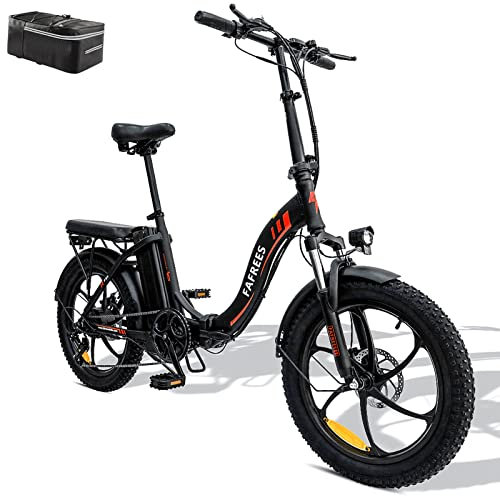 Fafrees F20 Fatbike Bicicleta eléctrica plegable de 20 pulgadas con batería extraíble de 36 V 16 Ah para desplazamientos, [oficial] bicicleta eléctrica plegable 250 W, 25 km/h, bicicleta de montaña
