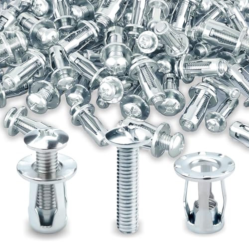 Hohlraum Metallanker, 30 Stück Hohlraumdübel Metall M6x25, Schwerlast Hohlwandanker Set, Jack Nuts + Petal Nuts mit Expansion Nuts, Komplett-Sortiment für Dünnwandmontage, Gipskarton, Hohltüren