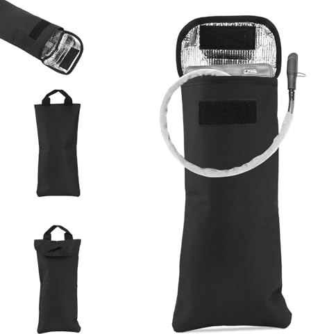 Sac Isolant pour Poche à Eau, Housse Isolante en Tissu Oxford Noir | Poche à Eau Isolée Sac de Protection de 2L pour Garder l'eau Froide Manchon pour Poche à Eau (Sac Isolant Uniquement)