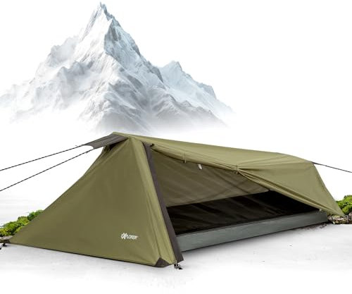 EXPLORER Namib 1 Personen Zelt kleines Packmaß Ultraleicht für Fahrrad oder Motorrad Reise 3000mm Wassersäule mit separatem Innenzelt Wandern Trekking Camping