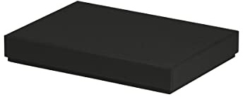 Rössler Geschenkbox mit Deckel für DIN A5 | Box mit Deckel | Geschenkbox Geburtstag | Karton mit Deckel | Geschenk Box | Geschenkkarton mit Deckel | Maße: 155x215x30mm | Farbe: Schwarz
