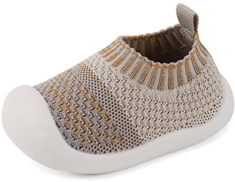 MK MATT KEELY Baby första promenadskor för breda fötter pojkar flickor mjukt nät andningsbara sneakers för småbarn spädbarn spädbarn