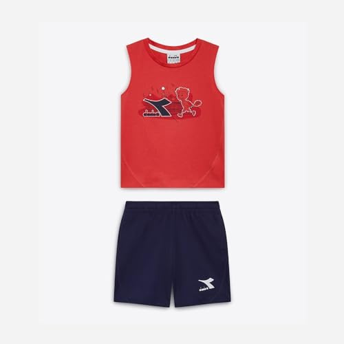 Diadora Completino Smanicato Riddle Boy Completini Rosso 14 Anni