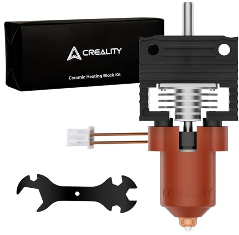 Offiziell Creality K1/K1 Max/K1C Hotend-Upgrade-Kit K1-Serie Keramik-Heizblock-Kit 3D-Drucker-Hotend mit integrierter Schnellwechseldüse unterstützt 300 °C Hochtemperatur, 600 mm/s Hochgeschwindigkeit