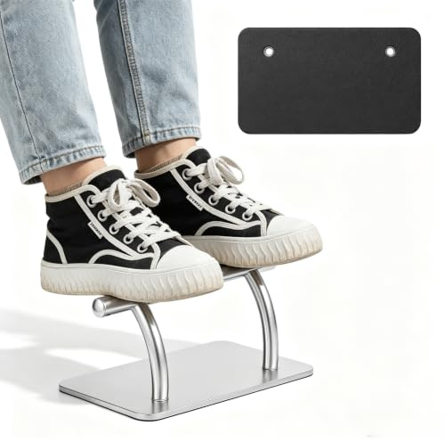 Reposapiés De Acero Inoxidable 30 X 19 X 18 Cm, Reposapies De Oficina Con Material Grueso, Reposapiés De Alta Estabilidad Pequeña Superficie Ligera De Peso Pedal De Pie Para Peluquería