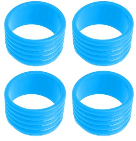 Qsvbeeqj Lot de 4 anneaux de préhension pour raquette de tennis, bandes de serrage pour raquette de tennis, bandes de klacks
