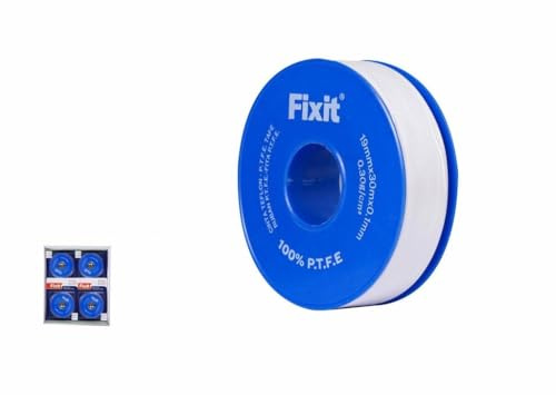 DRW Cinta teflon 100% PTFE rollo 12 unidades 19mm x 30m