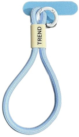 Nbbwwu Cinturino da polso per telefono, ciondolo colorato da polso per cellulare, leggero, per giovani, amici, ragazze, ragazzi, famiglia, figlia, uomini, adolescenti, Azzurro, Refer to description