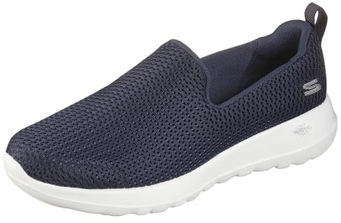 Skechers Damen Go Walk Joy Sneaker, Navy Textile White Trim, 42 EU