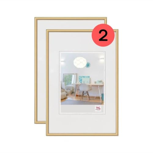 Walther Design Cadre photo or 20 x 30 cm double pack, cadre en plastique New Lifestyle KV030GD