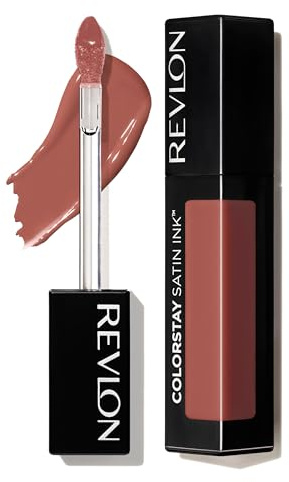 Revlon Colorstay Satin Ink Long Lasting Lipstick up to 16H with Moisturising Formula with Cassis Seed Oil, Black and Vitamin E - Colour 006 EYES ON YOU