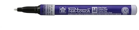 SAKURA Pen-Touch Fine UV Blue Marker - 1 mm Tip - Permanent on Most Surfaces - Ideal for Industrial Use - Illuminates Under UV Light