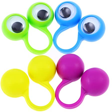 VILLCASE 10 Stück Finger Lustiges Spielzeug Augenring Kinderspielzeug Niedliche Fingerpuppen Monster Fingerpuppe Kinderpuppen Neuheit Fingerpuppen Handpuppen Goodie-Bag-Spielzeug