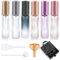 AiQInu 6 Pièces 10ml Vaporisateur Parfum Rechargeable, Atomiseur en Verre avec Boîte Cadeau, Portable Pulverisateur Voyage, Femme Homme pour Voyage, Vacances, Date, Travail