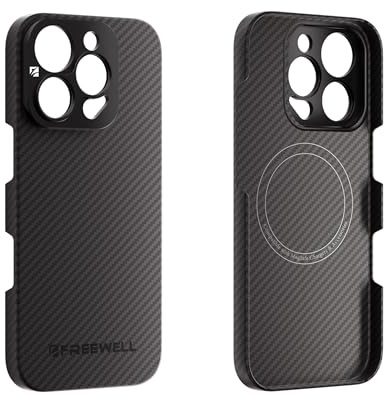 FREEWELL Pro Filmmaker Case for iPhone 16 Pro Max - 17mm Lens & Magnetic Filter Mount Black