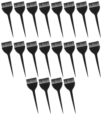 20pcs hair dye brush set hair tool pointed tail comb mixer color mixing application, used for highlighting and coloring parts of dyeing brushes, household and professional salon tools