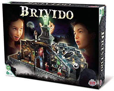 Grandi Giochi, BRIVIDO Gioco da Tavolo 6 giocatori con Personaggi e Fantasma Che Si Illumina al Buio, GHT01000, 8056379122210