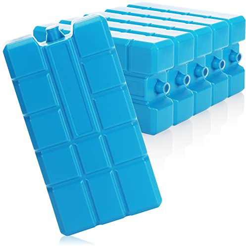 COM-FOUR® 6x Kylbatteri XXL i blått, Kylelement för kylbox och kylväska