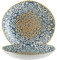 6x Suppenteller Set Pastateller Speiseteller Geschirr Teller tief 26cm Bonna Alhambra Vago, Blau, Beige