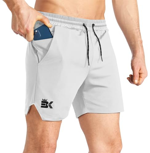 BROKIG Men's Lightweight Gym Shorts Sports Running Training XL