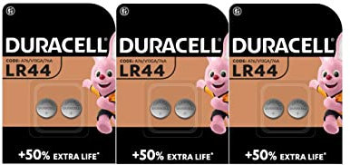 6 x Duracell LR44 A76 V13GA 76A (3 Blister à 2 Batterien) 6 Batterien