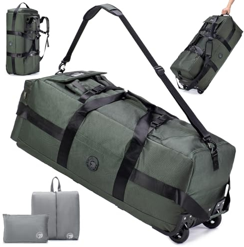 SUCIKORIO Sac de Voyage à Roulettes 85L 3 IN 1 Sac à Dos Voyage XL 78x33x32cm Avec Organisateur de Voyage Imperméable Oxford Bagage a Main Cabine Avion Grande Taille Valise de Cabine pour Homme, Femme