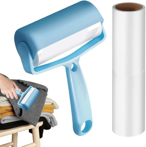 Rullo di rimozione,Rulli di lanugine per indumenti,Rotolo di lanugine riutilizzabile portatile per abbigliamento - Prodotti per la cura 'abbigliamento, articoli per la pulizia della casa per