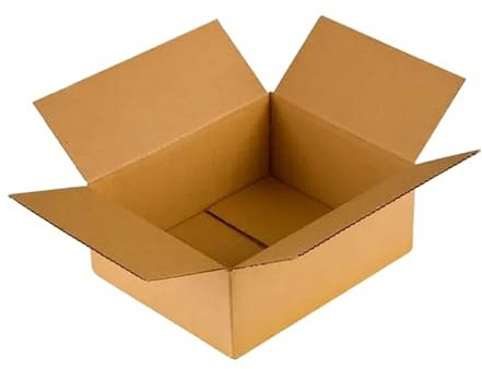 Faltkarton 300x200x80 mm | 1-wellig B-Welle Versandkarton Klein für DHL Päckchen S | DPD S | GLS S | Hermes S Paket | Verpackungskarton Kartons E-Commerce, small business Paket Karton (20 Stück)