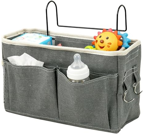 Générique Organisateur De Lit, Panier De Lit Chevet Suspendu - Portable Ajustable Gain De Place | Poche À Couches Pour Chevet Bébé Pour Hôpital Dortoir Lits Superposé Couche Jouet 10,5x29,5x18,5 Cm