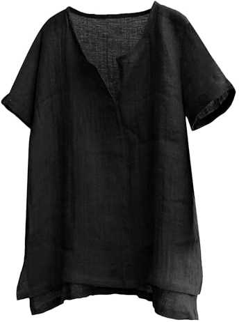 Herr pullover linne t-shirt blus män sommar hippie Henley skjortor bomull linne Henley t-shirt för män
