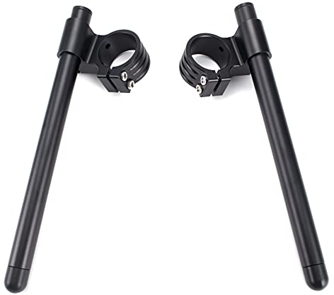 Φ41mm clip ons handlebar 1 riser fit for motorcycle fork tube Φ41mm,cafe racer build sport bikes modified clip on bars Φ 7/8 CNC aluminum Machined