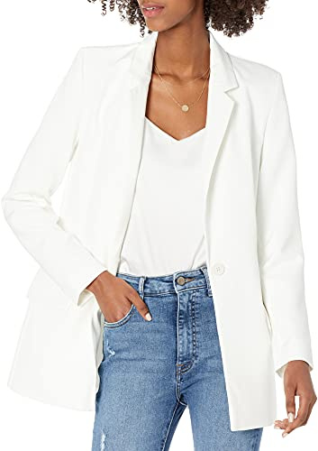 The Drop Women's Blake Long Blazer, Ivory, X-Small