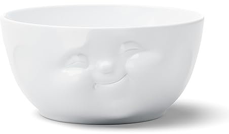 FIFTYEIGHT PRODUCTS / Schüssel „Mampfend“ (Porzellan, 2600 ml, weiß, Made in Germany)