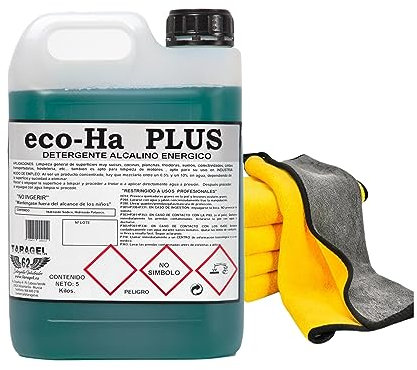 ECO-HA PLUS Desengrasante Inmediato concentrado, quitagrasas cocina potente, desengrasante suelos taller, desengrasante industrial cocinas, desengrasante cocina, quitagrasas profesional.