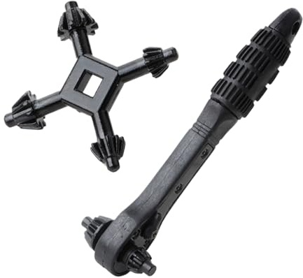 Palaufr Set di chiavi a cricchetto – Adattatore mandrino – Cricchetto multifunzione antiscivolo per manutenzione elettronica – Installazione sanitaria