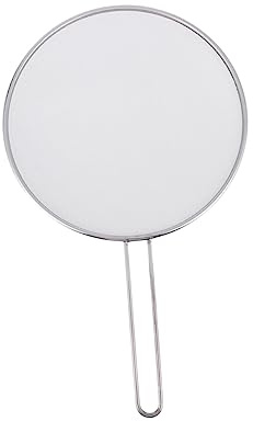 VERDANVERSE 2 Piezas Tapa Antisalpicaduras Inoxidable Protectora Resistente al Humo y Aceite con Filtro de Malla para Cazuelas para Cocina de Inducción