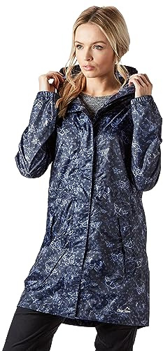 Peter Storm Women’s Parka in a Pack Waterproof Jacket with Adjustable Hood, Breathable, Lightweight & Packable Raincoat, Ideal for Festivals, Commuting, Walking & Hiking, 3000mm HH