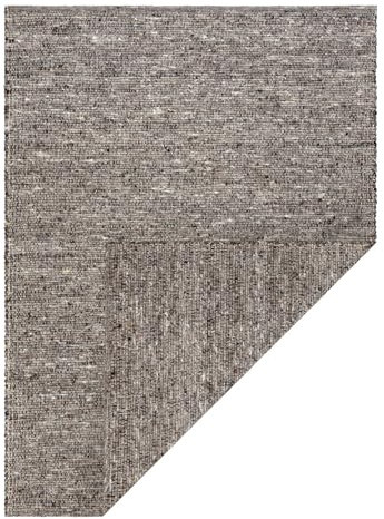 rugsx Nepal 2100 Teppich Stone, grau - fürs Wohnzimmer, Esszimmer, Schlafzimmer und die Küche, Wolle, doppelseitig, Natur 250x300 cm