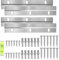 4 Stück Z-Klemmen Zum Aufhängen 30cm French Cleat Schienen Hochbelastbares Aufhängungssystem Bilderaufhänger Ineinandergreifende Fotorahmenhaken für Schrank Bilder Spiegel Kunstwerken Rahmen(Silber)